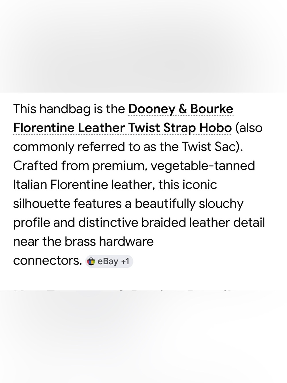 Dooney & Bourke Cognac and Dark Brown Leather Shoulder Hobo - Picture 5 of 10